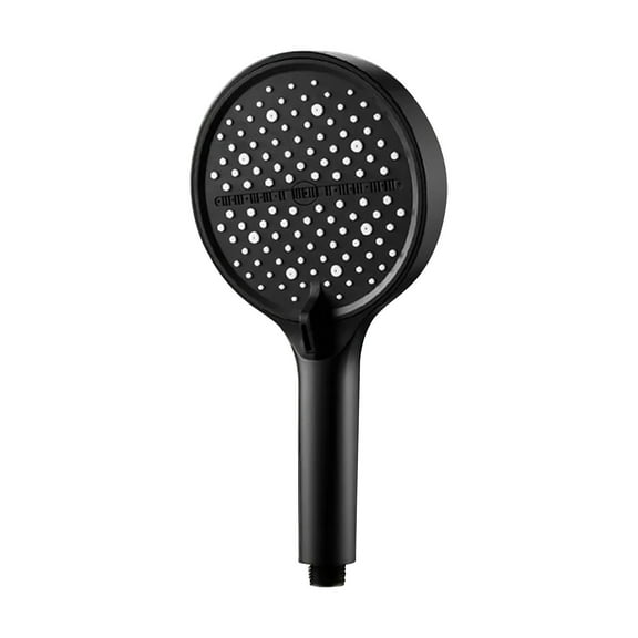 Aonity High Pressure Adjustable Rainfall Shower Head Black, with 7 Spray Patterns | Handheld Shower Head for Bathrooms and Home Use | Detachable Easy Clean Anti Clog Nozzle (27 X 14Cm)
