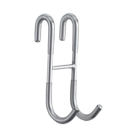 Hook (1 piece), Shower Door Hooks Extended Double Towel Hooks Over Door Hooks for Bathroom Frameless Glass Shower Door Stainless Bathroom Hanger Robe Loofah Shower Squeegee Hook