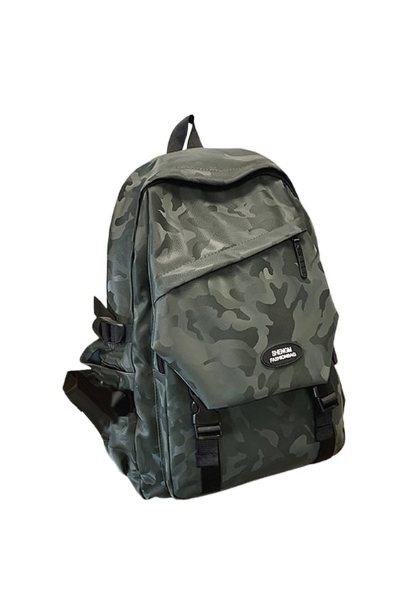 Large Green Backpack Laptop Bag, Lightweight School Bag Casual Daypack College Laptop Backpack for Men Women Water Travel Rucksack for Sports High School Middle Bookbag for Students