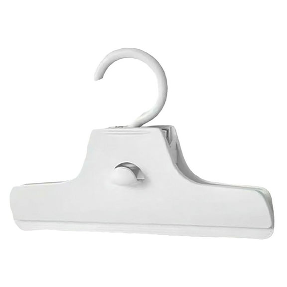 Aonity One Large Clothespin for Seamless Pants, White, Plastic Hanger Adjustable Clip Pants Clothes Clip Large Drying Clothes Hook Clip Hanger Pants Pants Skirts Jeans Plastic