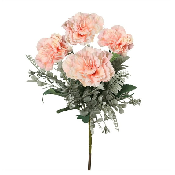 Aonity (Pink Carnations) Decorative Artificial Flowers in Living Room Vase, Flowers for Living Room
