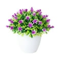 thumbnail image 1 of Aonity Simulation Flower Living Room Potted Plant B， Potted Artificial Plants Greenery In Pots Flowers Faux Herbs Small Plastic Plant for Home Bathroom Wedding Tabletop Real Green Bonsai, 1 of 4