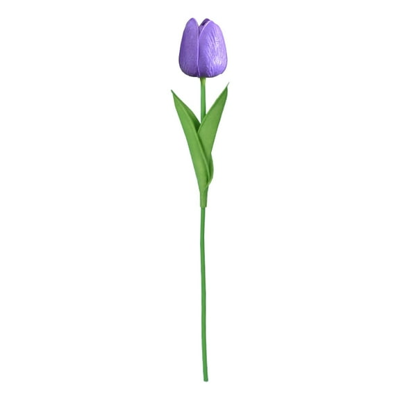 Aonity Single Single Head 1Pc Tulip Artificial Flower Simulation Pu Mini Tulip Purple, Single Single Head 1Pc Simulation Flower Simulation Pu Mini