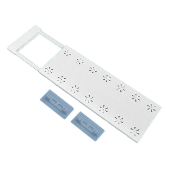 Aonity Small Size Nail-Free Retractable Storage Partition for Wardrobe, Adjustable Organizer Diy Divider Separator for Cabinet Wardrobe Cupboard Kitchen Bathroom