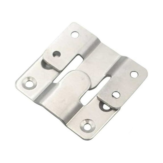 Aonity Stainless Steel Interlocking Buckle Large(Pack of 2), Flush Concealed Mount Brackets Stainless Steel Z Clip Bracket Interlock Hanging Buckle Mountain Buckle