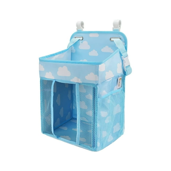 Aonity Stroller Hanging Bag Blue， Hanging Caddy Organizer Stacker for Changing Table Crib Playard or Wall & Nursery Organization Gifts for Newborn