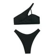 thumbnail image 1 of Aoochasliy Bikinis for Women Clearance Womens Solid Two Piece Sexy Bikini Push-Up Pad Swimwear Swimsuit Beachwear Set, 1 of 6