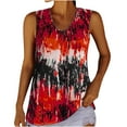 thumbnail image 1 of Aoochasliy Blouses for Women Clothes Women Plus-Size Fashion Sleeveless O-Neck Printing Casual Blouse T-shirt Tops, 1 of 5