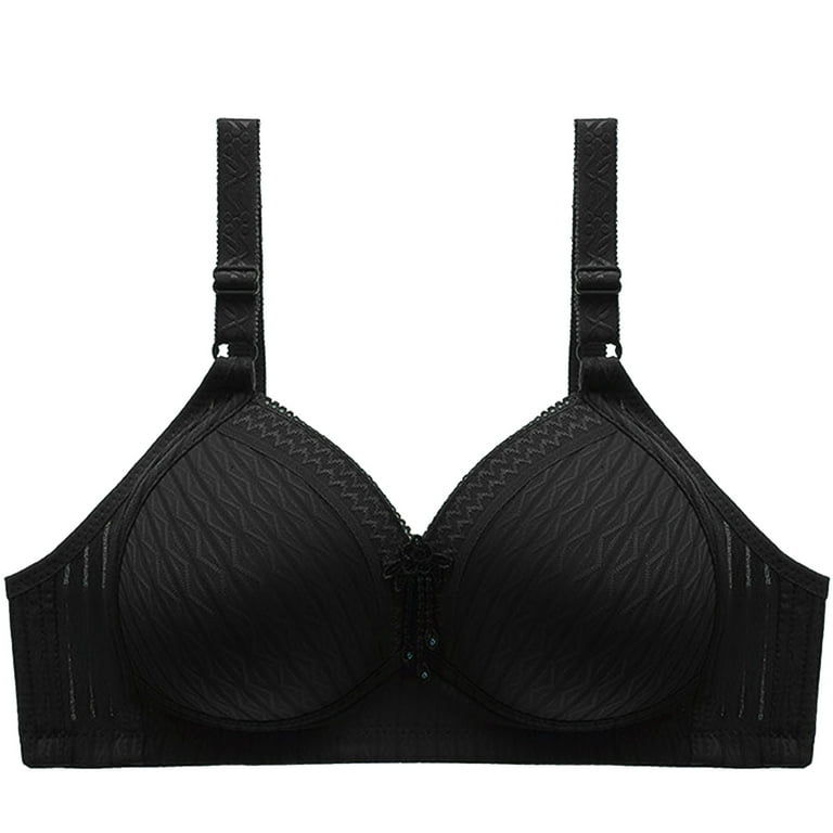 Aoochasliy Wireless Bras for Women Push Up Clearance Solid Color Trendy  Bowknot Comfortable Hollow Out Bra Underwire Bras No Rims 