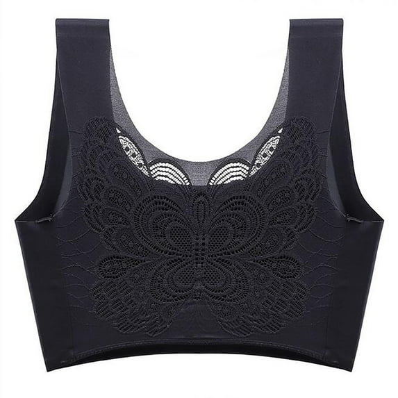 Aoochasliy Bras for Women Clothes Stretch Plus Size Sports Bra Underwear Yoga Hollow Out Bra