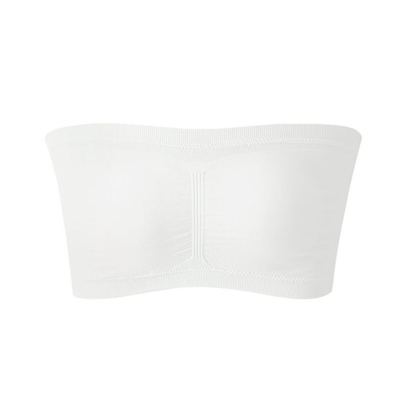 Aoochasliy Bras for Women Clearance Stretch Strapless Bra Summer Bandeau Bra Plus Size Strapless Bra Comfort Wireless Bra