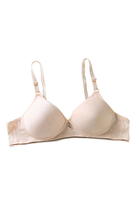 Bras for Women Clothes Ladies Bra Soild Wire Free Underwire One-Piece Bra Everyday Small Cup Underwire