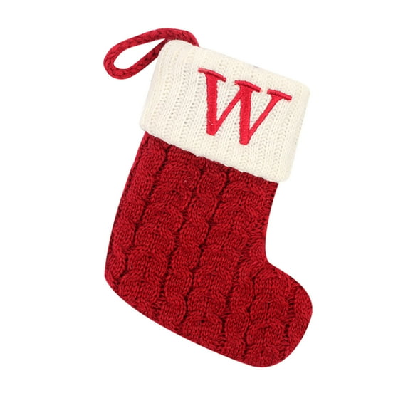 Aoochasliy Christmas Gifts Socks Letter Printed Stocking Wool Pendant Decorations Bag Socks