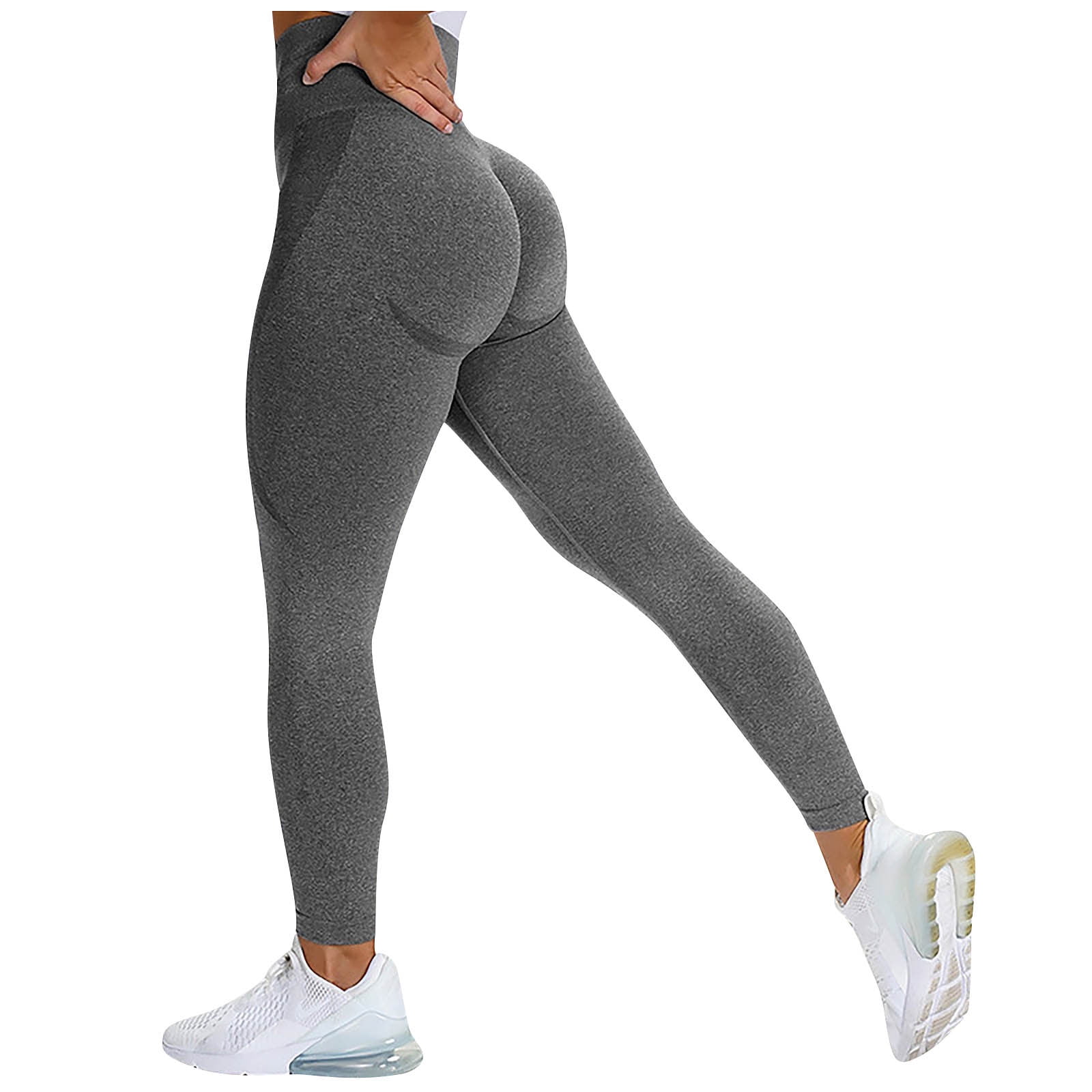 Aoochasliy Clearance Womens Pants Petite Seamless Butt Lifting Workout  Leggings for Ladies High Waist Yoga Pants 