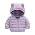 thumbnail image 1 of Aoochasliy Coats for Girls Boys Casual Toddler Kids Baby Trendy Cute Cartoon Dinosaur Pattern Windproof Padded Clothes Jacket Hooded Coat, 1 of 5