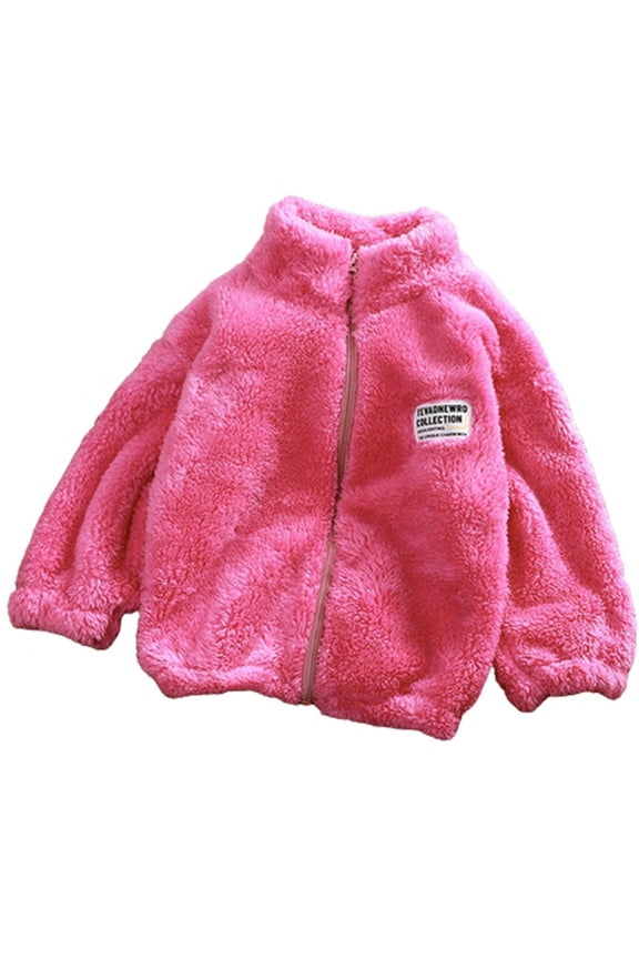 Coats for Girls Boys Casual Winter Velvet Jacket Coral Velvet Middle-aged Children's Jacket Korean Version