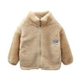 thumbnail image 1 of Aoochasliy Coats for Girls Boys Deals Winter Velvet Jacket Coral Velvet Middle-aged Children's Jacket Korean Version, 1 of 1