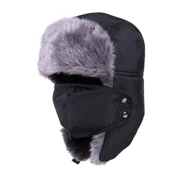 Aoochasliy Hats and Gloves Clothes Lei Feng Hat Winter Mask Outdoor Thickened Thermal Apparatus Ski Hat Elderly Ear Cap Neck Cap Lei Feng Hat Winter Cap Woman