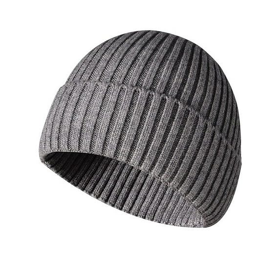 Aoochasliy Hats and Gloves Clothes Men's and Women's Breathable Warm Windproof Winter Knitting Flanging Pullover Hat