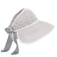 thumbnail image 1 of Aoochasliy Hats and Gloves Clearance Summer Women Fold Trendy Bow-Knot Grass Weave Sunshade Hat Hat Outdoor Hat, 1 of 6