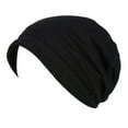 thumbnail image 1 of Aoochasliy Hats and Gloves Clothes Trendy Women Ruched Solid Visor Hat Ruffle Cancer Chemo Beanie Turban Wrap Cap, 1 of 2