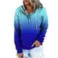 thumbnail image 1 of Aoochasliy Ladies Tops Winter Clothes Tops Clothes, Fall Blouse Hooded Sweatshirt Solid Color Pullover Hoodies, 1 of 6