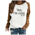 thumbnail image 1 of Aoochasliy Ladies Tops Winter Clothes Tops Clothes Fall Blouse Long Sleeve Round Neck Print Causal Pullover Hoodies, 1 of 5