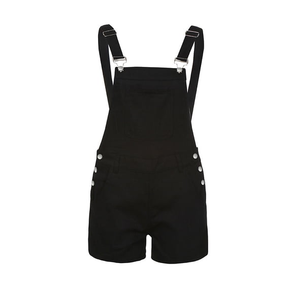 Aoochasliy Loose Ft Denim Short Elastic Waistband, Overall, XL