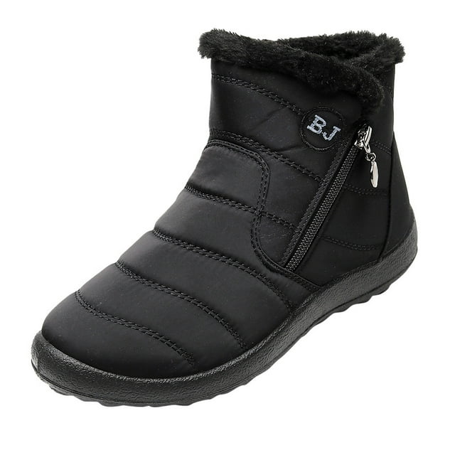 Aoochasliy Men's Shoes Boots Winter Warm Waterproof Cotton Shoes Nylon ...