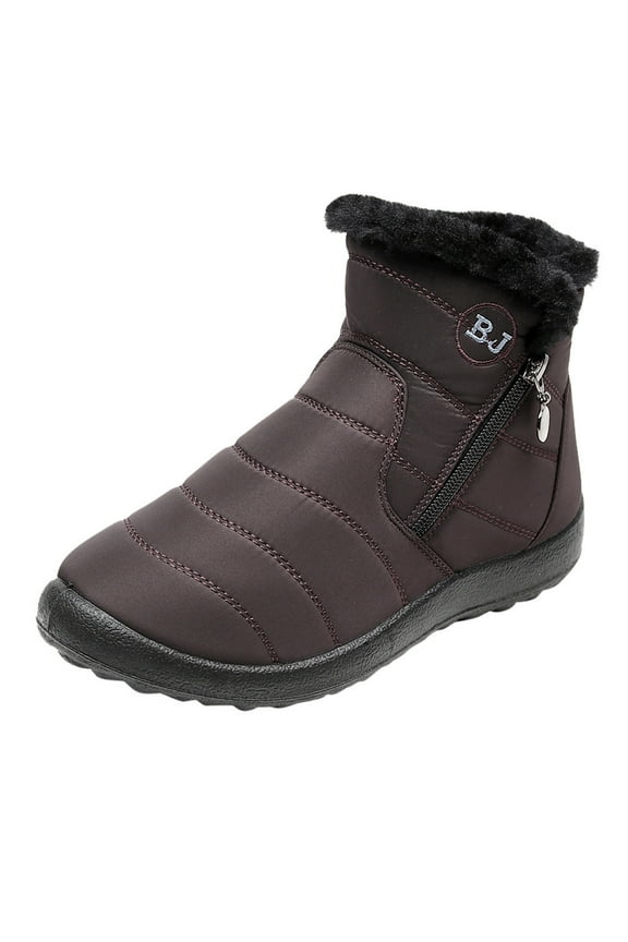 Men's Shoes Boots Winter Warm Waterproof Cotton Shoes Nylon Snow Short Botas Basic Clothes