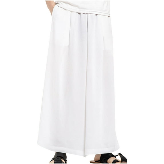 Aoochasliy Mens Jeans Men Full Fashion Solid Mid-Rise Straight-Up Elastic Waist Loose Trousers