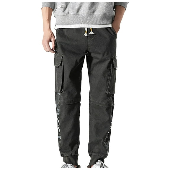 Aoochasliy Mens Jeans Men's Full Fashion Classic Twill Work Wear Combat Safety Cargo Pants