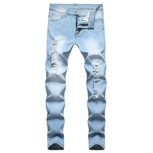 Aoochasliy Mens Jeans Clearance Reduced Price Men's New Tightfitting