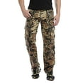 thumbnail image 1 of Aoochasliy Mens Jeans Men Multi-pocket Button Zipper Cargo Pants Camouflage Sports Outdoor Pants Trousers, 1 of 9