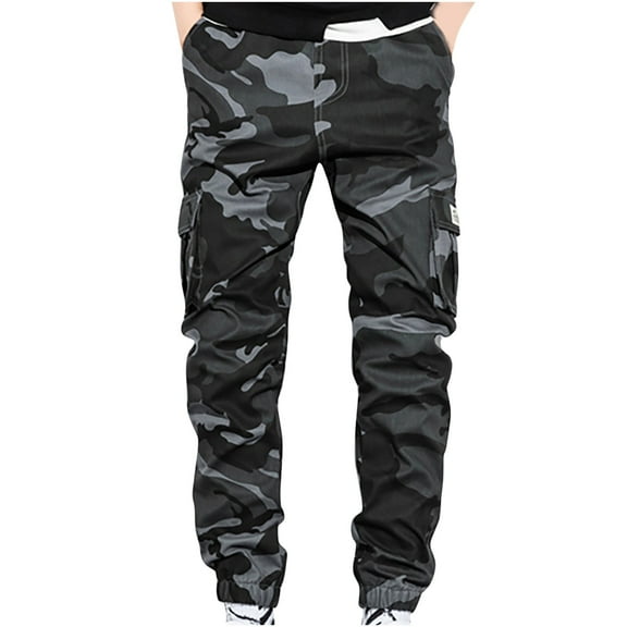 Aoochasliy Mens Length Pants Clothes Men's Autumn New Camouflage Plus Size Trousers And Feet Pants Loose