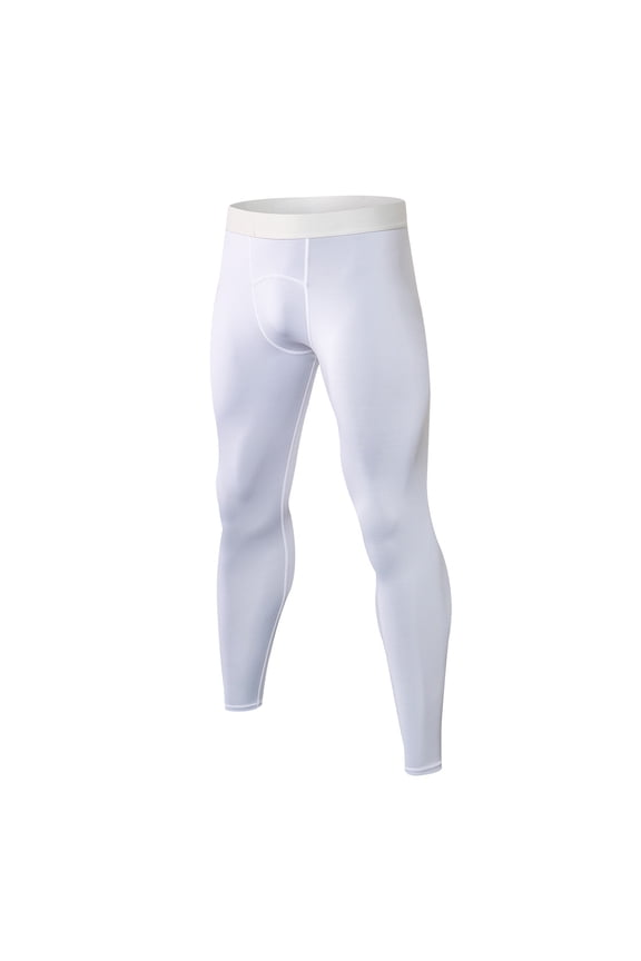 Mens Length Pants Clothes Men's Sports Stretch Leggings Trousers Breathable Quick-drying Wicking Fitness Pants