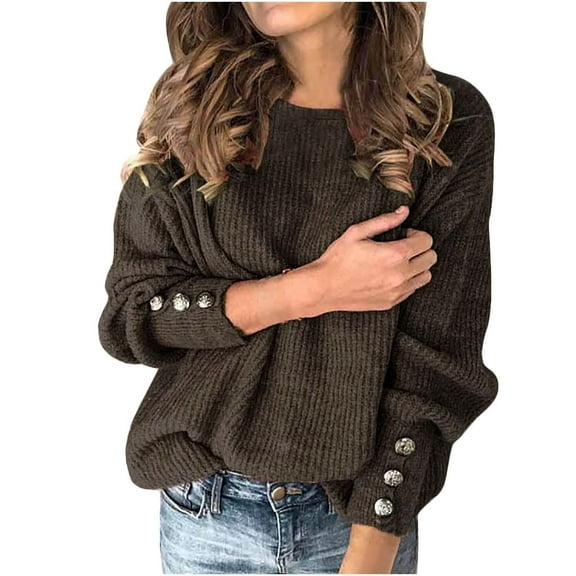 Aoochasliy Pullover for Women Hoodies Turtleneck Knitted Jumper Sweater Elegant Casual Tops