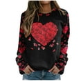 thumbnail image 1 of Aoochasliy Pullover for Women Clothes Ladies Casual Round-Neck Long Sleeve Color Blouses Sweater Tops, 1 of 5