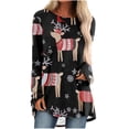 thumbnail image 1 of Aoochasliy Pullover for Women Clothes Christmas Women Sweatshirts Casual Round Neck Loose Blouses Printing Shirts, 1 of 5