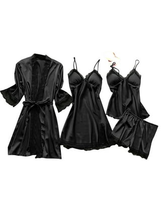 Sexy Sleep Dress Satin Sleepwear Silk Nightgown Women Nightdress Sexy  Lingerie