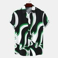 thumbnail image 1 of Aoochasliy Summer Clothes Mens Shirts Casual Hawaii Print Turndown Short Sleeve Button Closure Shirt Blouse, 1 of 9