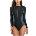 thumbnail image 1 of Aoochasliy Swimsuit Clearance Women One-Piece Bathing Suit Athletic Training Diving Surfing Swimwear Swimsuit, 1 of 9