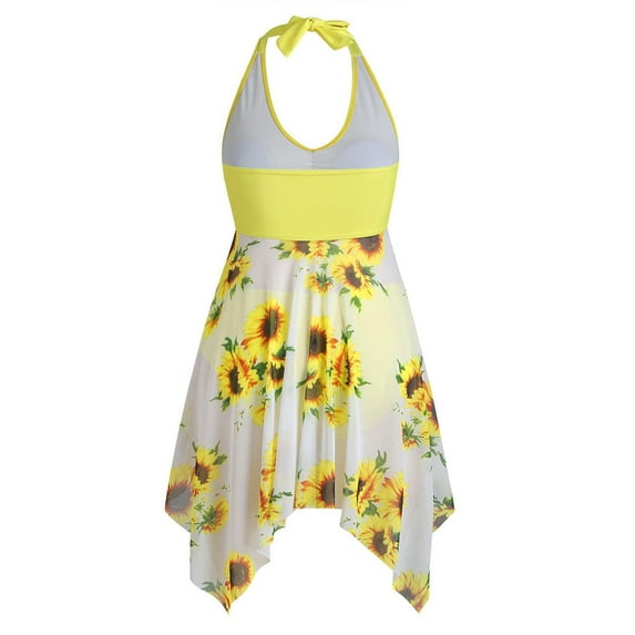 Aoochasliy Swimsuit Clothes Women Plus Size Print Tankini Swimjupmsuit Swimsuit Beachwear Padded Swimwear
