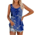 thumbnail image 1 of Aoochasliy Tank Tops for Women Clearance Women Fashion Casual Sexy Summer Round Neck Loose Sleeveless Vest Top, 1 of 8