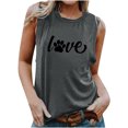 thumbnail image 1 of Aoochasliy Tank Tops for Women Women's Sleeveless Summer Casual Tops Regular Round Neck Printing Sleeveless Vest Tops, 1 of 4