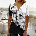 thumbnail image 1 of Aoochasliy Tee Shirts for Women Graphic Adult Trendy Round Neck Short Sleeve Tops T-Shirt Butterfly Prints Loose Blouse, 1 of 3