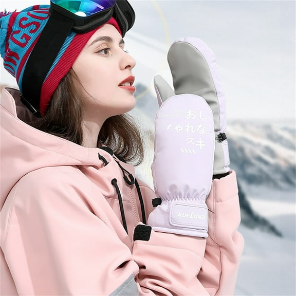 Aoochasliy Winter Gloves Clothes Unisex Winter Ski Gloves Waterproof Snow for Cold Weather Snowboard Gloves Warm