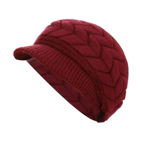 Aoochasliy Winter Hats Clearance Autumn and Winter Wild Beley D-uck Thickened Warm Knit with Hood
