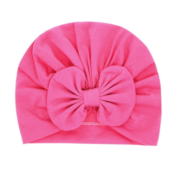 Aoochasliy Winter Hats Clothes Newborn Baby Boy Girl Solid Knotted Hat Beanie Headwear Cap Hat Accessories