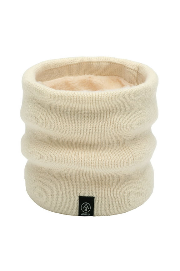 Winter Scarfs Clothes Girls Ladies Womens Snood Neck Warmer Fleece Knitted Scarf Scarves Shawl Cowl